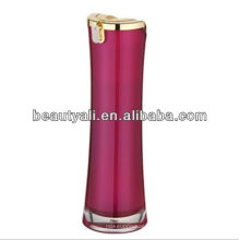 Round Waist Cosmetic Packaging Acrylic Lotion Bottle